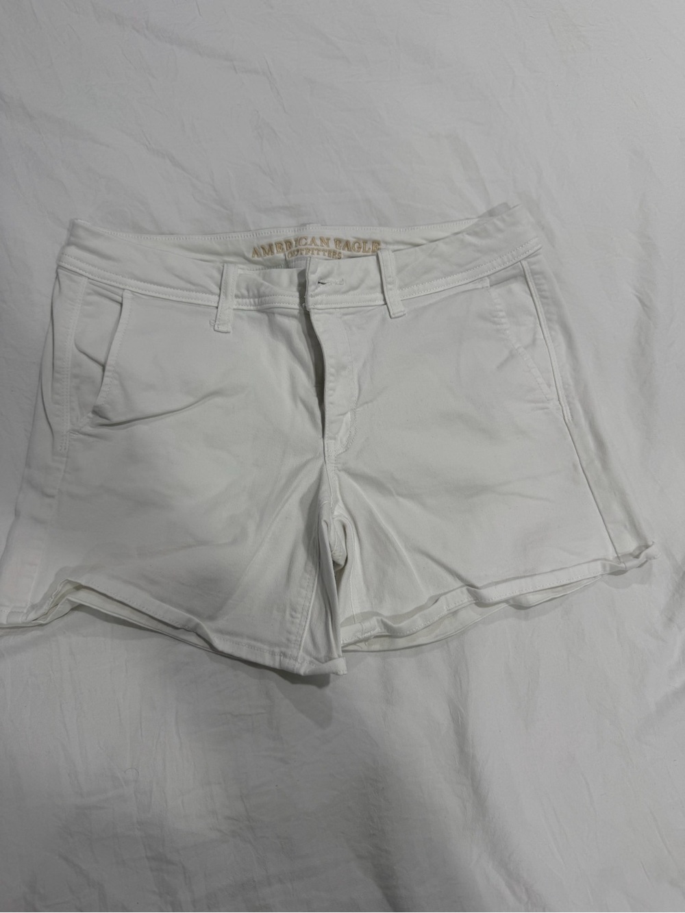 American Eagle Outfitters White Women's Cotton Shorts